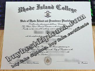 Rhode Island College fake diploma, Rhode Island College certificate,