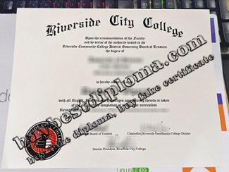 Riverside City College diploma, Riverside City College certificate,