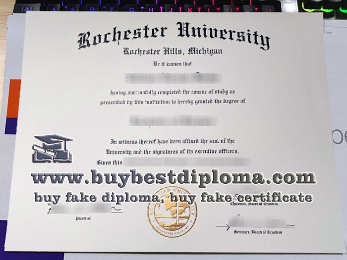 Rochester University diploma, Rochester University degree,