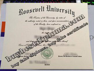 Roosevelt University diploma, fake Roosevelt University degree,