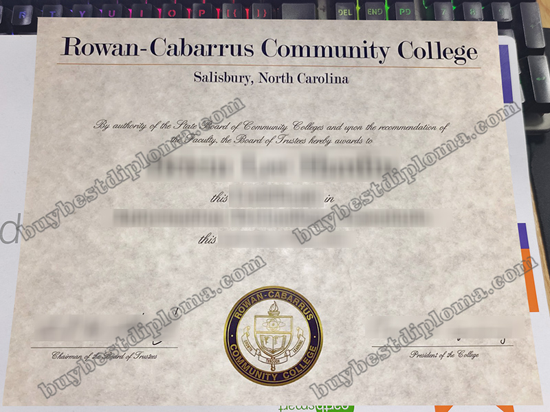 Rowan–Cabarrus Community College diploma, RCCC associate degree,