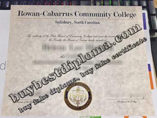 Rowan–Cabarrus Community College diploma, RCCC associate degree,