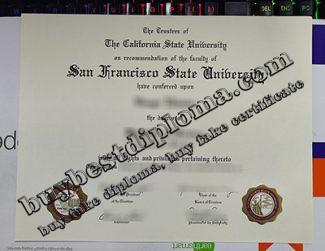 SFSU diploma