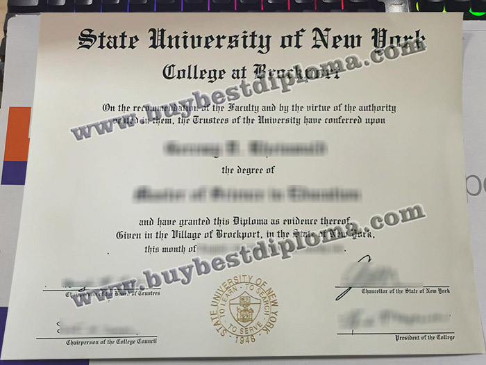 State University of New York College at Brockport degree, SUNY Brockport diploma,