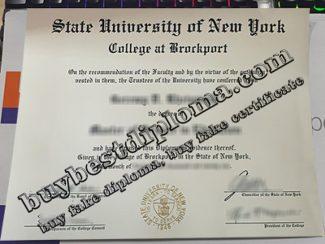 State University of New York College at Brockport degree, SUNY Brockport diploma,