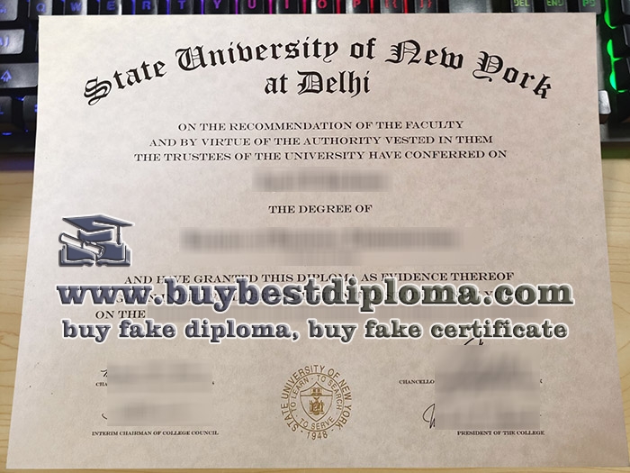 fake SUNY Delhi diploma, State University of New York at Delhi degree,