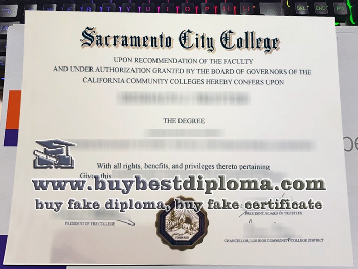 Sacramento City College diploma, Sacramento City College certificate,