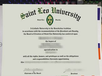 Saint Leo University diploma, fake Saint Leo University degree,