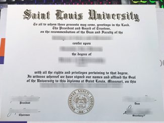 Saint Louis University diploma, Saint Louis University degree,
