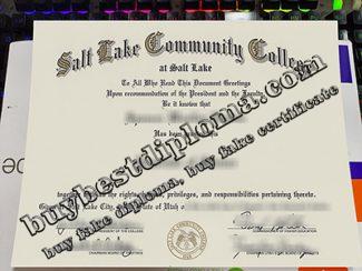 Salt Lake Community College diploma, Salt Lake Community College certificate,