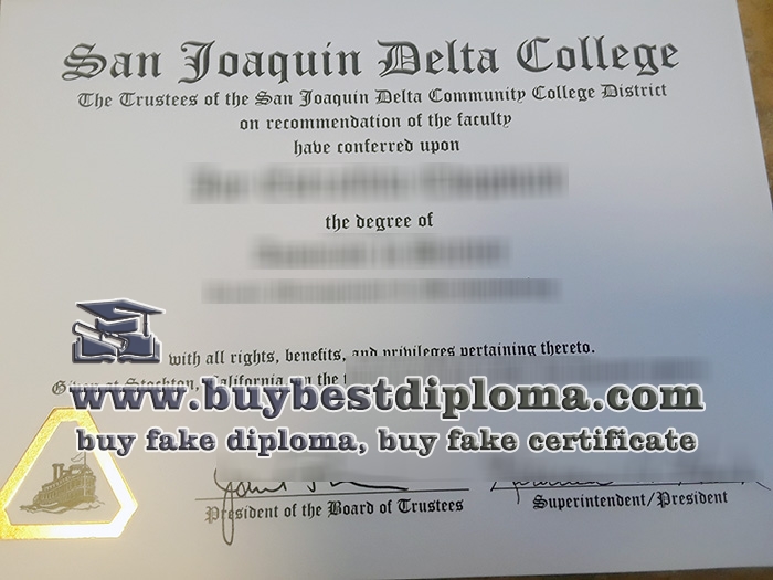 San Joaquin Delta College diploma, San Joaquin Delta College certificate,