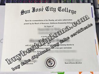 San José City College diploma, San José City College certificate,