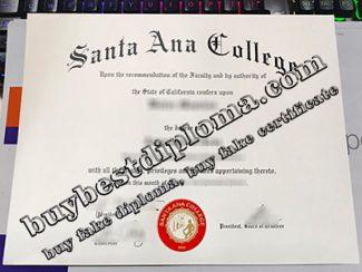 Santa Ana College diploma, Santa Ana College certificate,