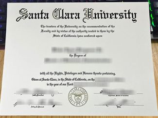 Santa Clara University diploma, fake Santa Clara University degree,
