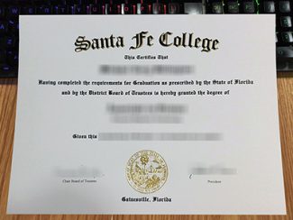 Santa Fe College diploma, Santa Fe College certificate,