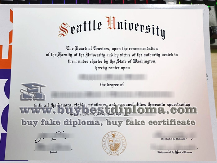 Seattle University diploma, fake Seattle University degree,