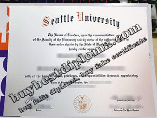 Seattle University diploma, fake Seattle University degree,