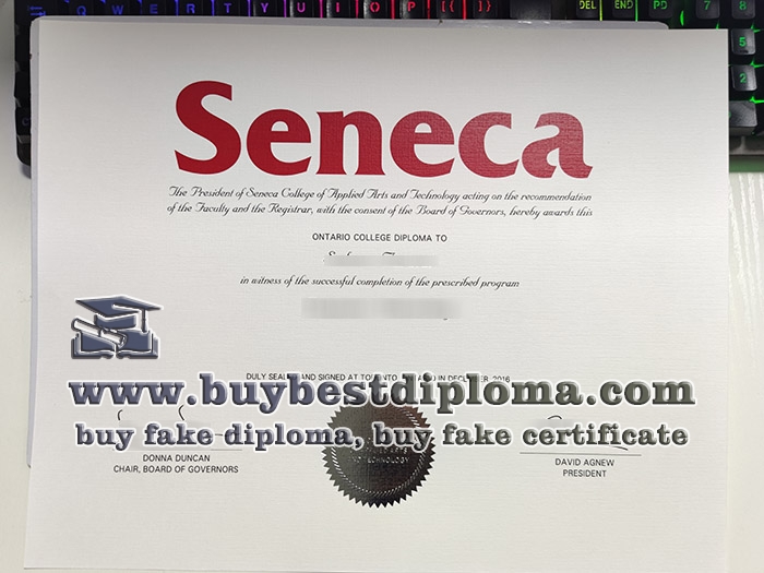 Seneca College diploma, Seneca College certificate,