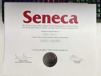 Seneca College diploma, Seneca College certificate,
