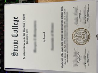 Snow College diploma, Snow College certificate,