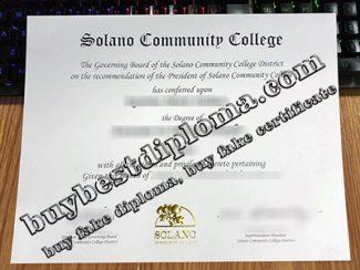 Solano Community College diploma, Solano Community College degree,