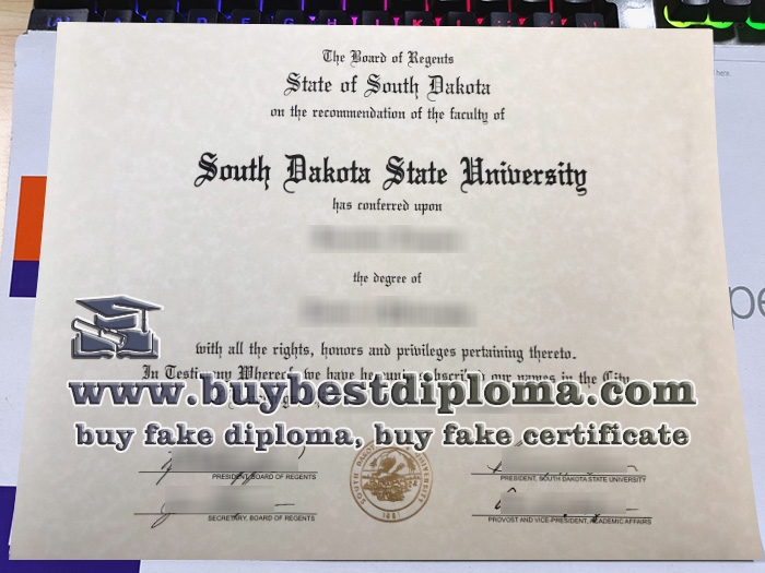 South Dakota State University degree, fake SDSU diploma,