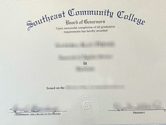 Southeast Community College diploma, Southeast Community College certificate,