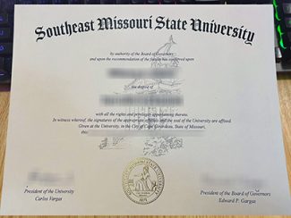 Southeast Missouri State University diploma, Southeast Missouri State University certificate,