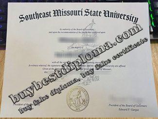 Southeast Missouri State University diploma, Southeast Missouri State University certificate,