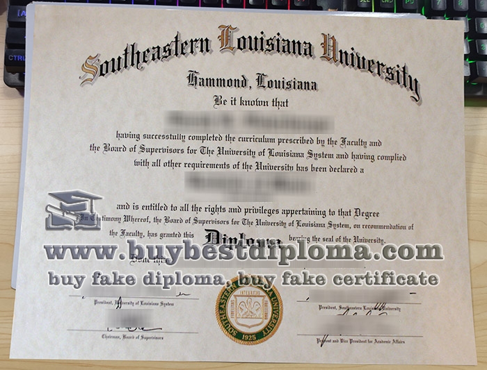 Southeastern Louisiana University diploma, fake Southeastern Louisiana University degree,