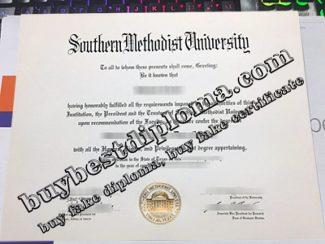 Southern Methodist University diploma, fake Southern Methodist University degree,