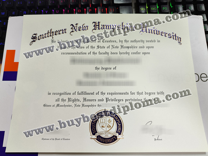 Southern New Hampshire University degree, SNHU diploma,