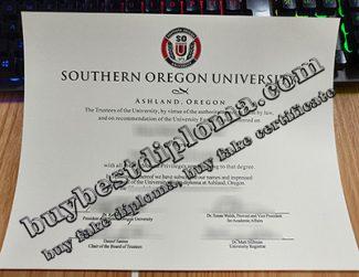Southern Oregon University diploma