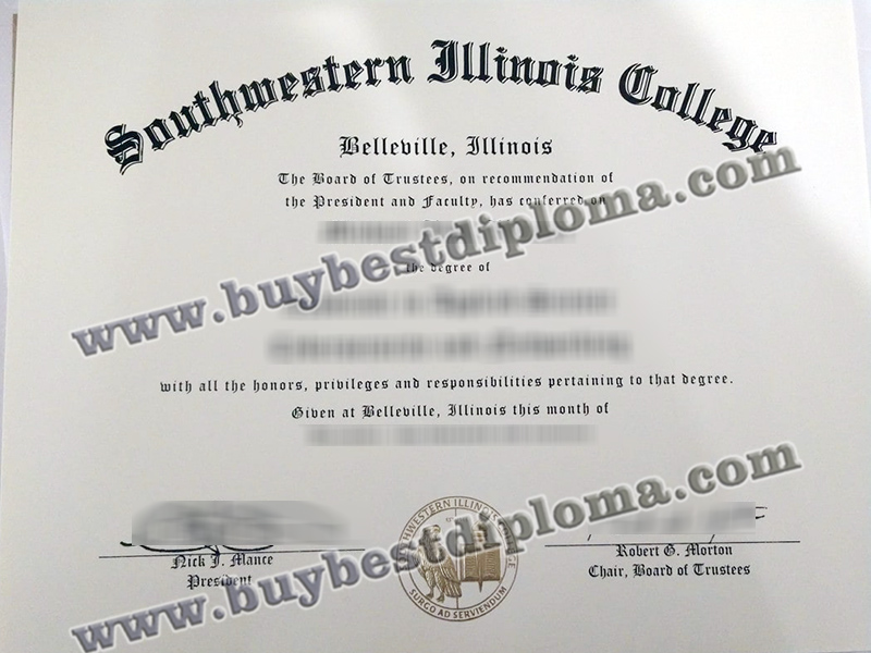 Southwestern Illinois College diploma, Southwestern Illinois College certificate,