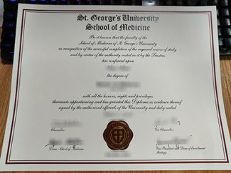 St. George’s University diploma, school of medicine diploma,