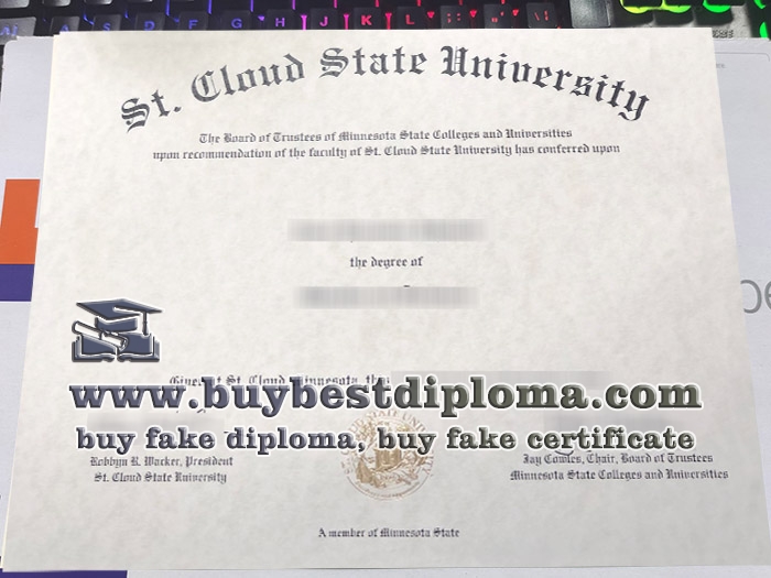 St. Cloud State University diploma, St. Cloud State University certificate,