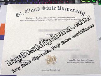 St. Cloud State University diploma,