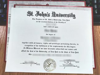 St. John's University diploma, St. John's University certificate,