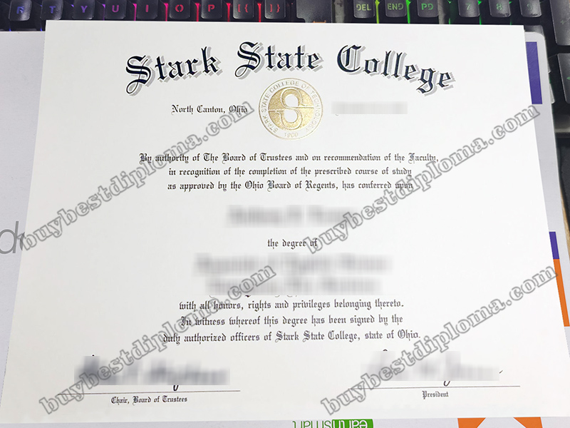 Stark State College diploma, Stark State College certificate,