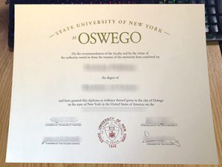 State University of New York At Oswego diploma, fake SUNY Oswego diploma,