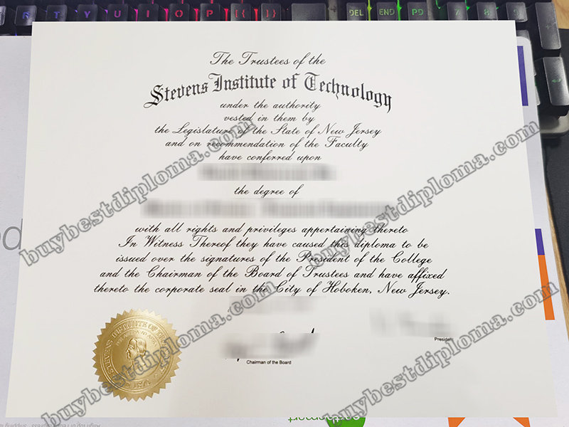 Stevens Institute of Technology diploma, Stevens Institute of Technology certificate,