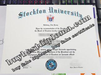 Stockton University diploma, Stockton University certificate,