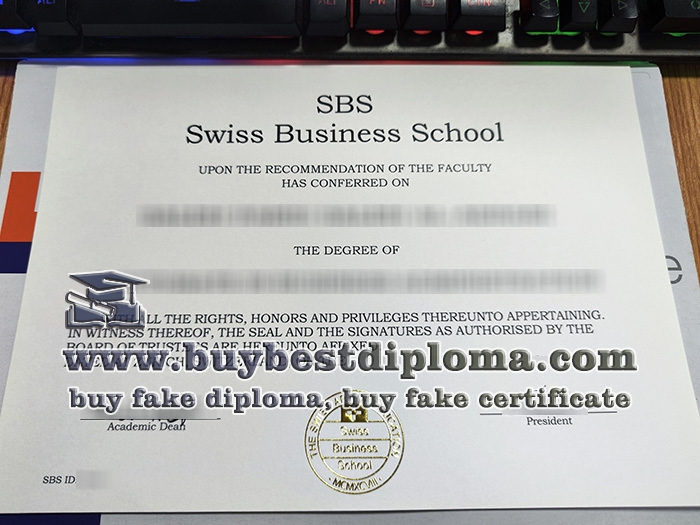 Swiss Business School diploma, Swiss Business School degree,