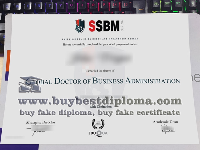 Swiss School of Business and Management diploma, fake SSBM certificate,