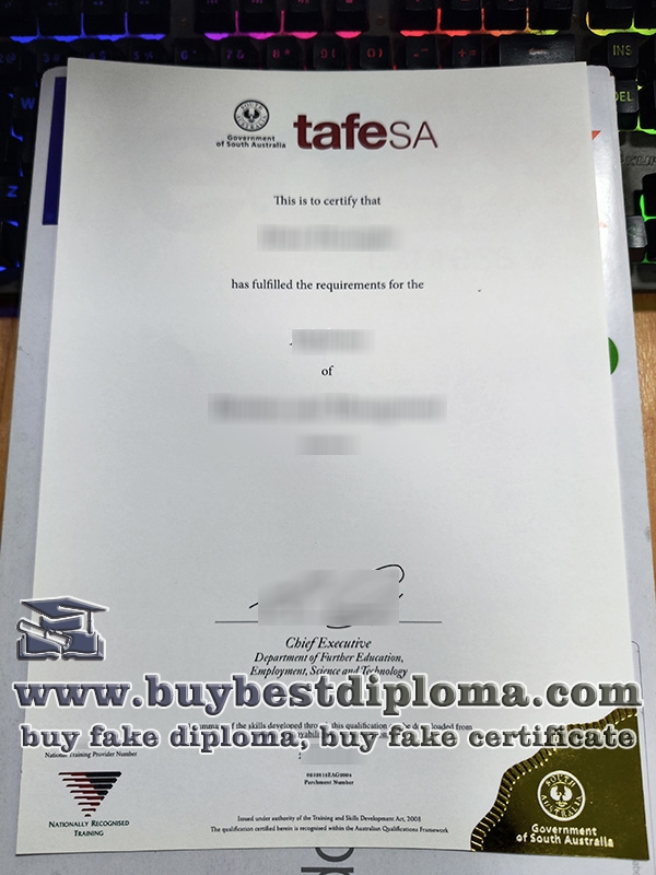 TAFE SA diploma, TAFE SA certificate,