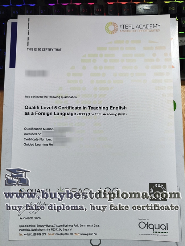 TEFL Academy diploma, TEFL certificate,