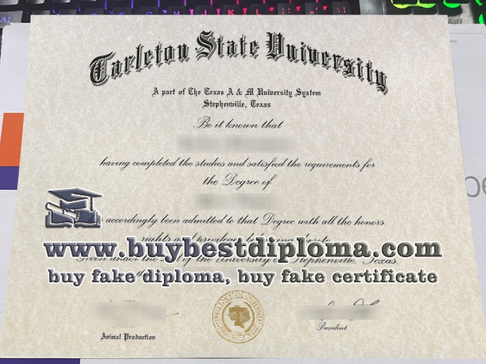 Tarleton State University diploma, fake Tarleton State University degree,