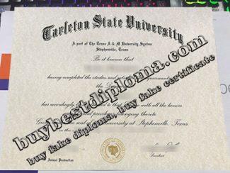 Tarleton State University diploma, fake Tarleton State University degree,