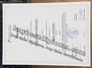 Technische Universität Kaiserslautern urkunde, fake TU Kaiserslautern diploma, Technical University of Kaiserslautern degree.