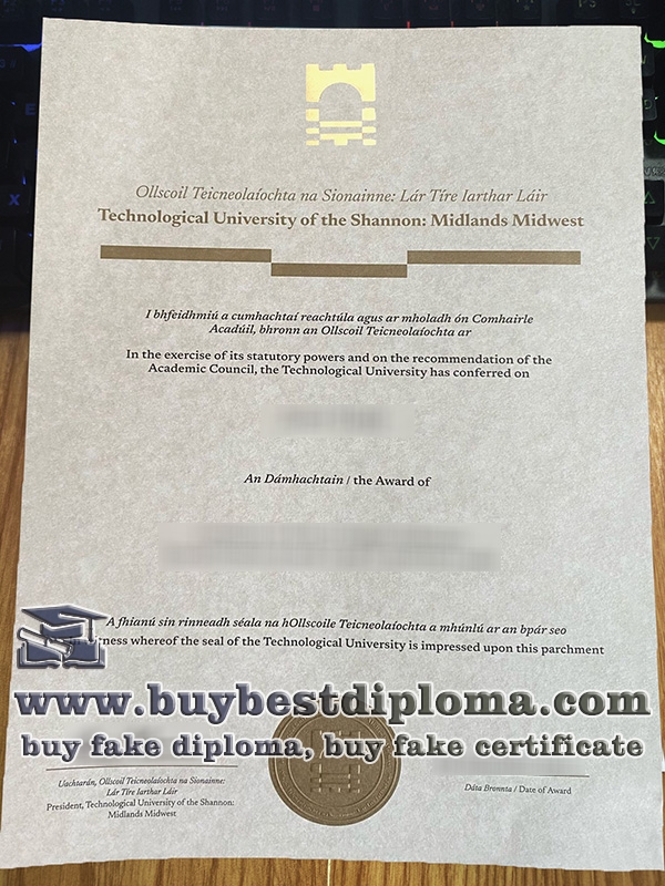 Technological University of the Shannon diploma, TUS diploma,